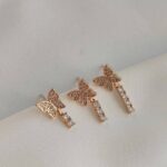 گوشواره ژوپینگ پروانه ای