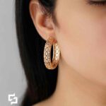 گوشواره حلقه ای ژوپینگ کد 2188