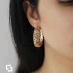 گوشواره حلقه ای ژوپینگ کد 2190