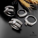 انگشتر حلقه پشت حلقه جواهری