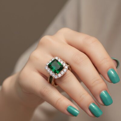 انگشتر زمرد xuping