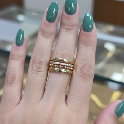 انگشتر ژوپینگ نگینی 25588