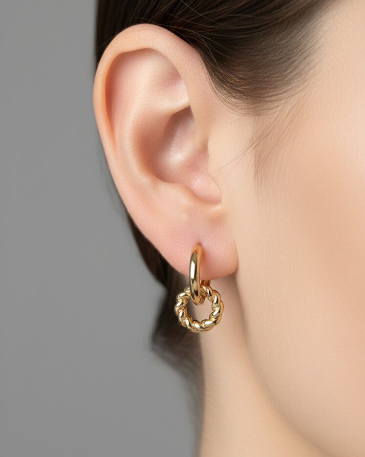 unnamed - 2025-12-20T124910.380 گوشواره double hoop - Image 1