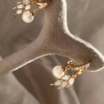 گوشواره مروارید مدل دار کد 298