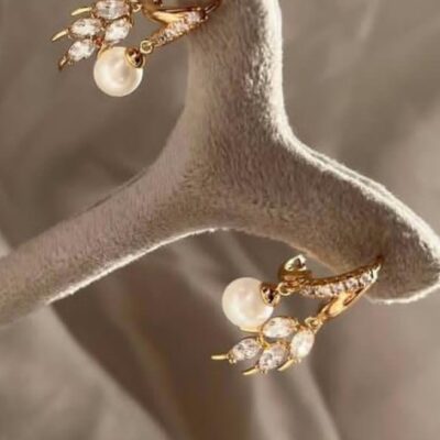 گوشواره مروارید مدل دار کد 298