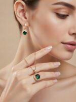 نیم ست ژوپینگ زمرد 48z980