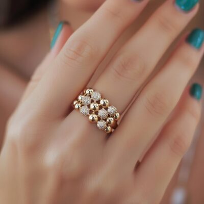 انگشتر ژوپینگ البرنادوی نگینی کد 68z338