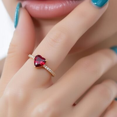 انگشتر یاقوت قرمز ژوپینگ کد 78z288